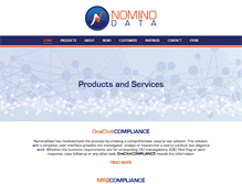Tablet Screenshot of nominodata.com